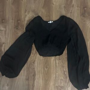 Nordstorm black cropped top